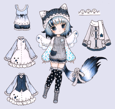 Бумажные куклы аниме