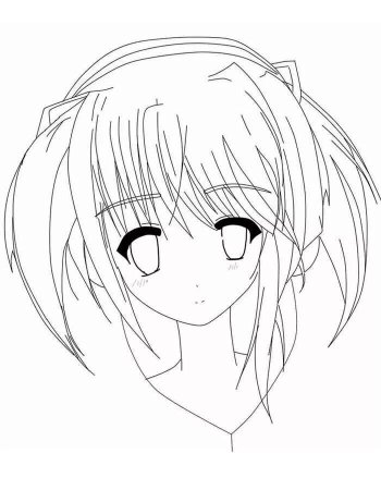 Аниме лицо девушки