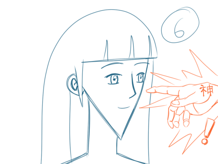 Мама в стиле аниме срисовать