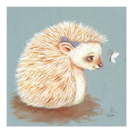 Милые рисунки карандашом ежика