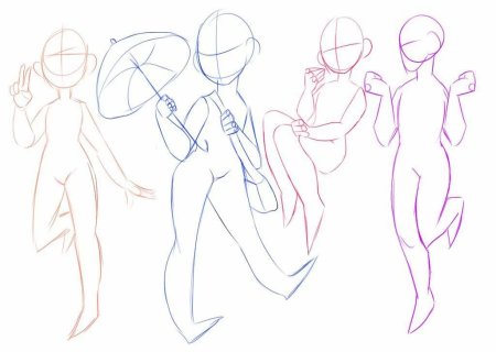 Лёгкая поза для рисования