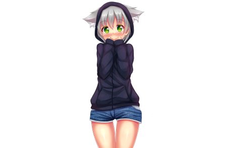 Аниме девушка в кофте