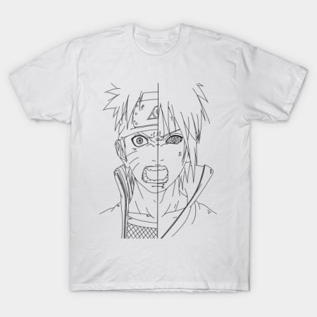 Белая футболка Наруто