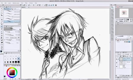 Приложение для рисования манги на компьютере