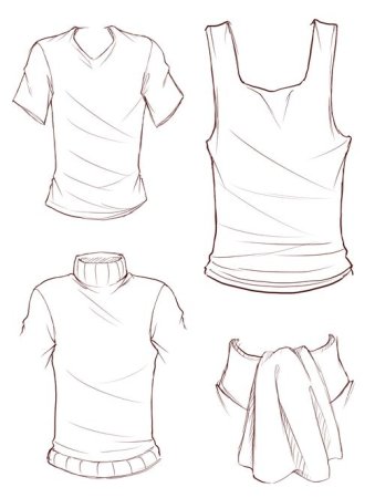 Складки на футболке