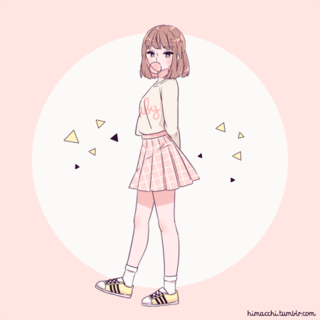 Рисунок девочки в стиле софт