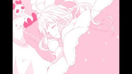 Розовые аниме обои