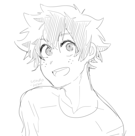 Изуку Мидория скетч