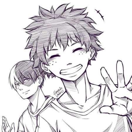 Мидория Изуку рисовать