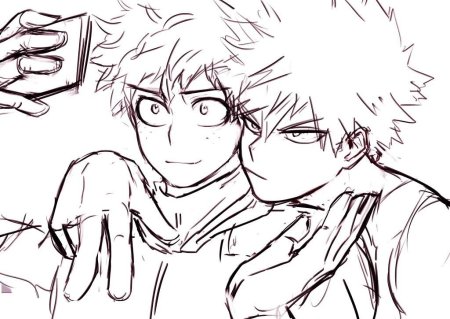 Бакуго Кацуки и Мидория Изуку