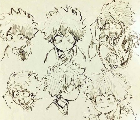 Изуку Мидория скетч