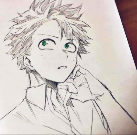Мидория Изуку набросок
