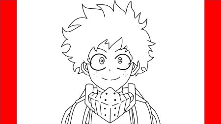 Изуку Мидория контур