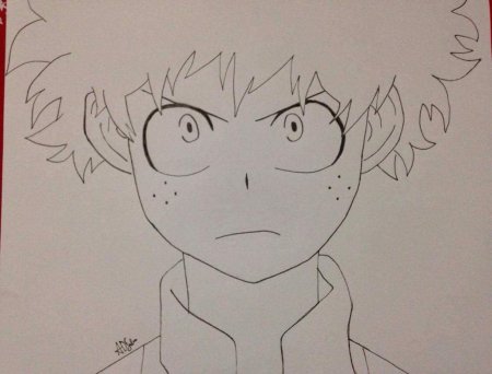 Изуку Мидория контур