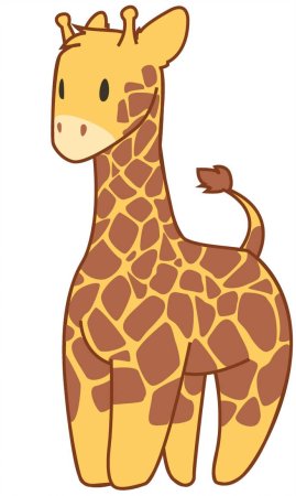 Жираф иллюстрация