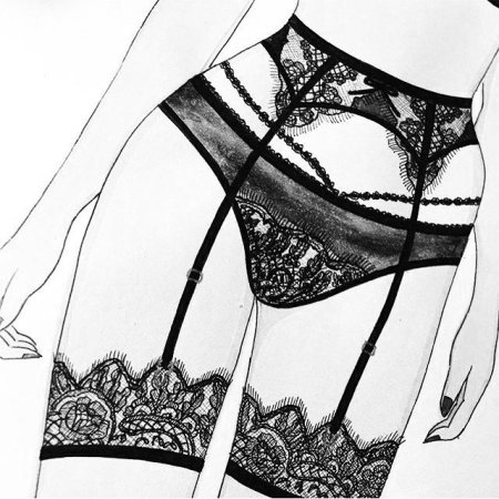 Эскизы девушек в Нижнем белье