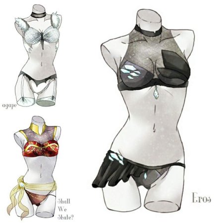 Референс одежды купальники