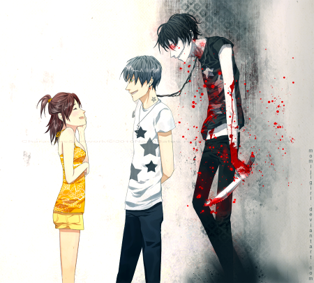 Аниме парень и девушка убийцы