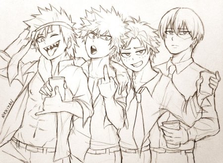 Аниме печать геройская Академия