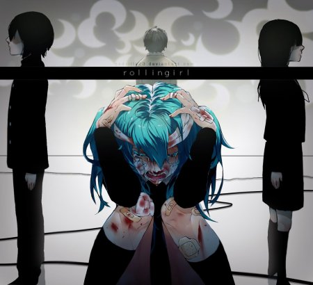 Аниме девушка с ножом в спине