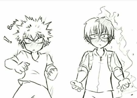 Раскраска Тодороки Изуку