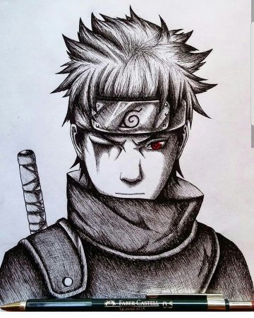 Шисуи Учиха набросок