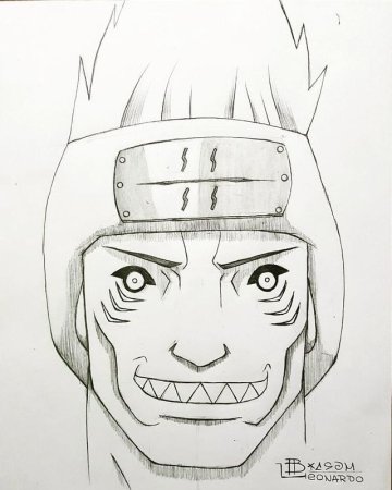 Нарисовать Наруто персонажей Кисаме