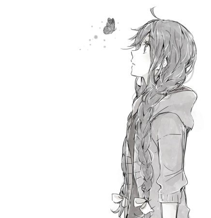 Аниме чёрно белое