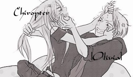 Аниме пара дерутся