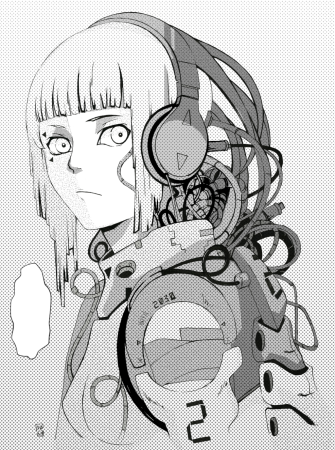 Киберпанк чб