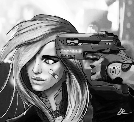 Киберпанк арт