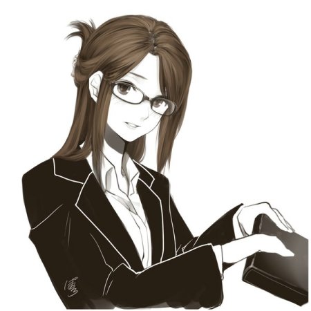 Девушка в деловом костюме арт