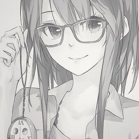 Аниме тян в очках