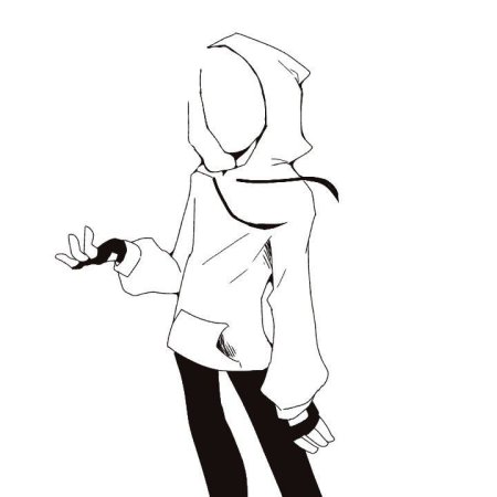 Позы для рисования в капюшоне