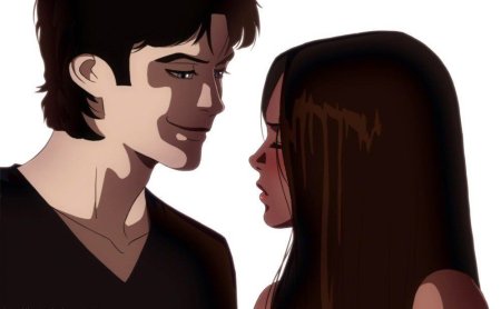 Деймон и Елена аниме