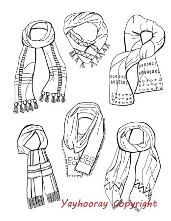Шарф скетч