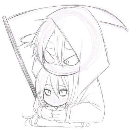 Рейчел и Зак карандашом