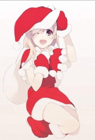 Новогодние аниме арты