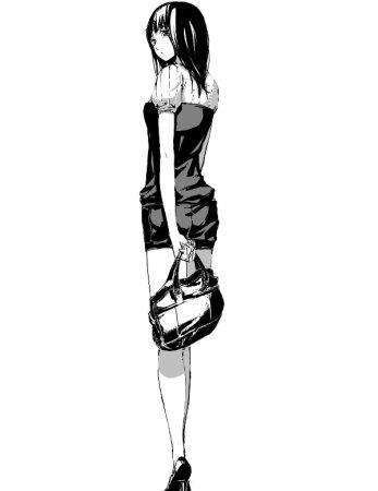 Тян в профиль референс полный рост