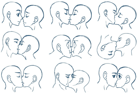 Поцелуй референс туториал