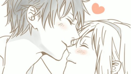 Рисунки аниме целуются (51 фото)