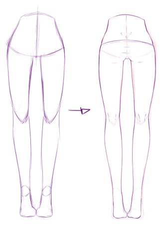 Рисовка ног