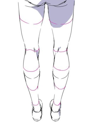 Аниме ноги референс