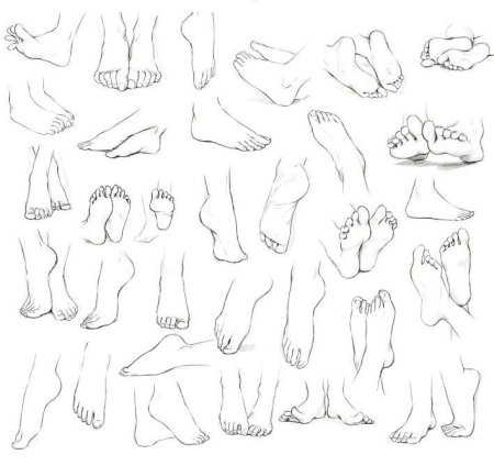 Референсы ног