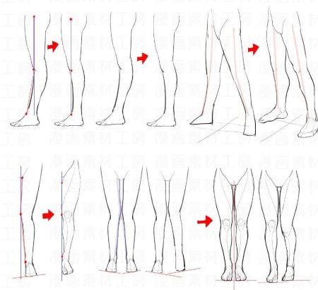 Рисовка ног