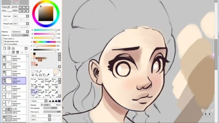 Paint Tool Sai покрас