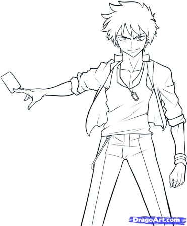 Аниме персонажи перерисовать