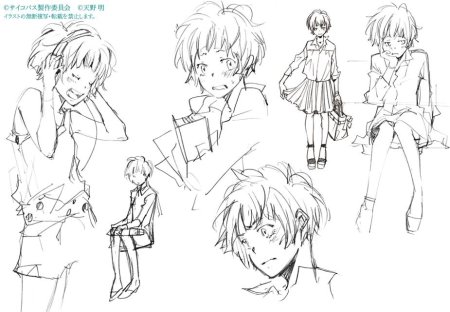 Наброски аниме персонажей