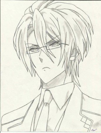 Нарисовать Рейджи Сакамаки
