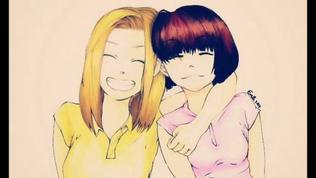 Аниме две подруги с каре